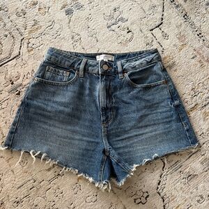 Dynamite Denim Cutoff Shorts in Dark Blue